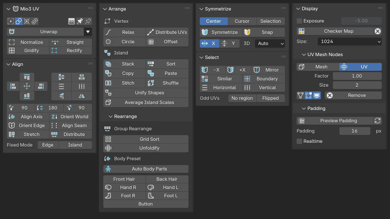 Mio3：BlenderでのUV編集を極める究極のプラグイン