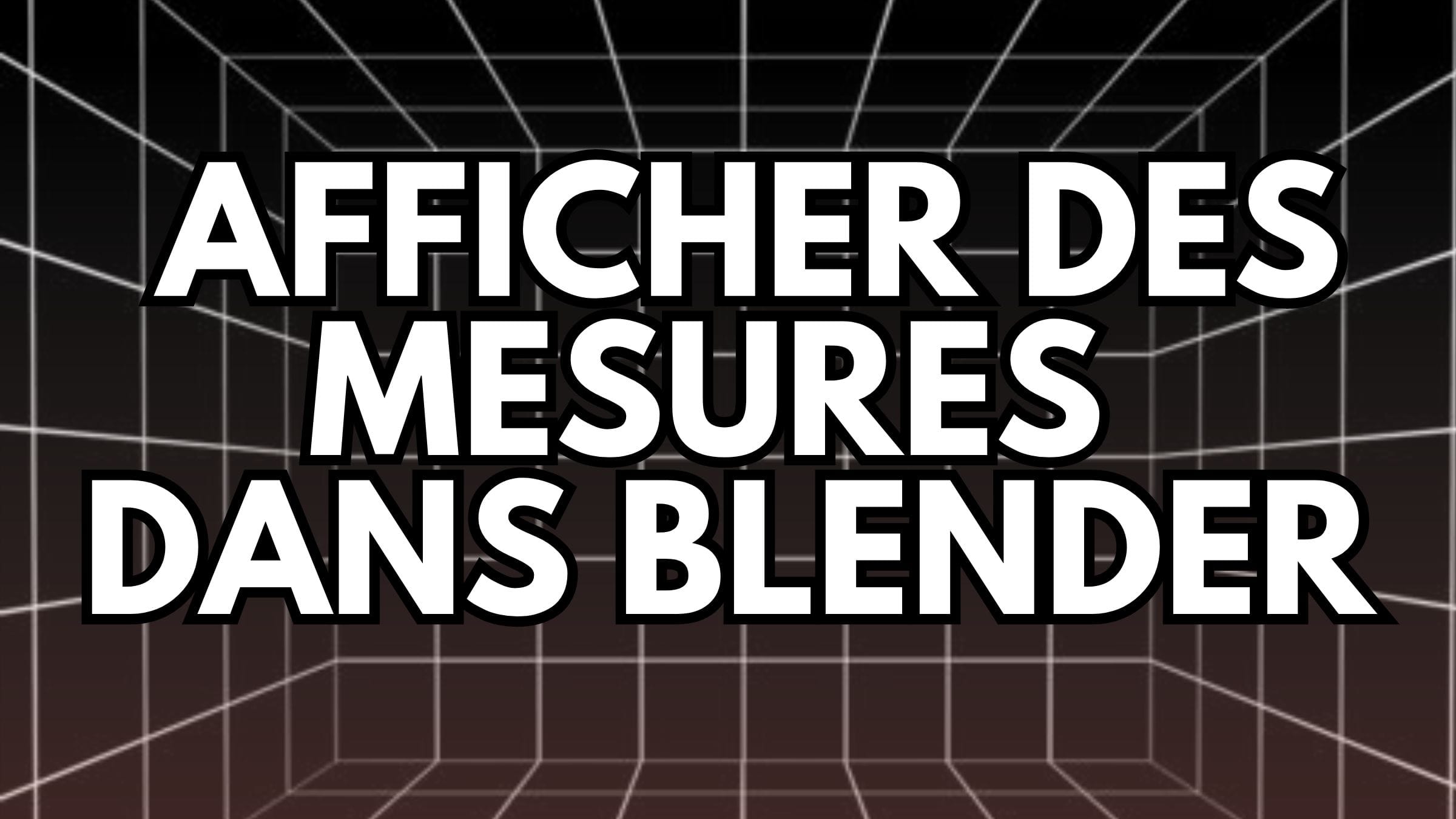 Blenderで寸法・長さを表示するには？