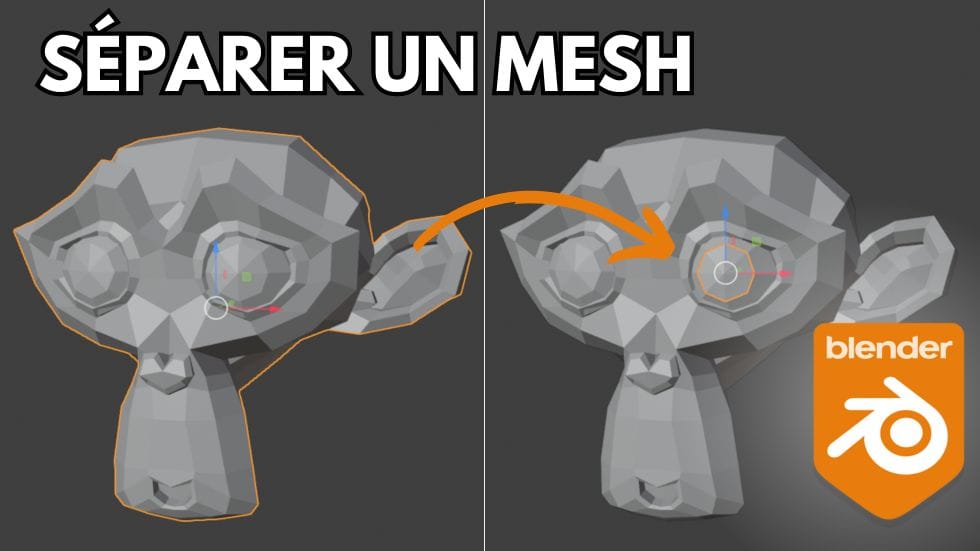 Blenderでオブジェクトやメッシュを別のオブジェクトから分離する方法