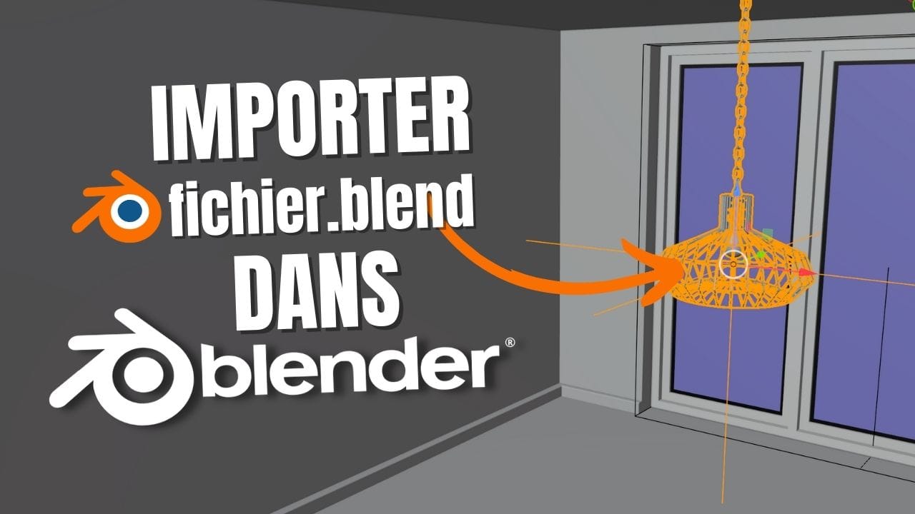 Blenderに.blendファイルをインポートする方法