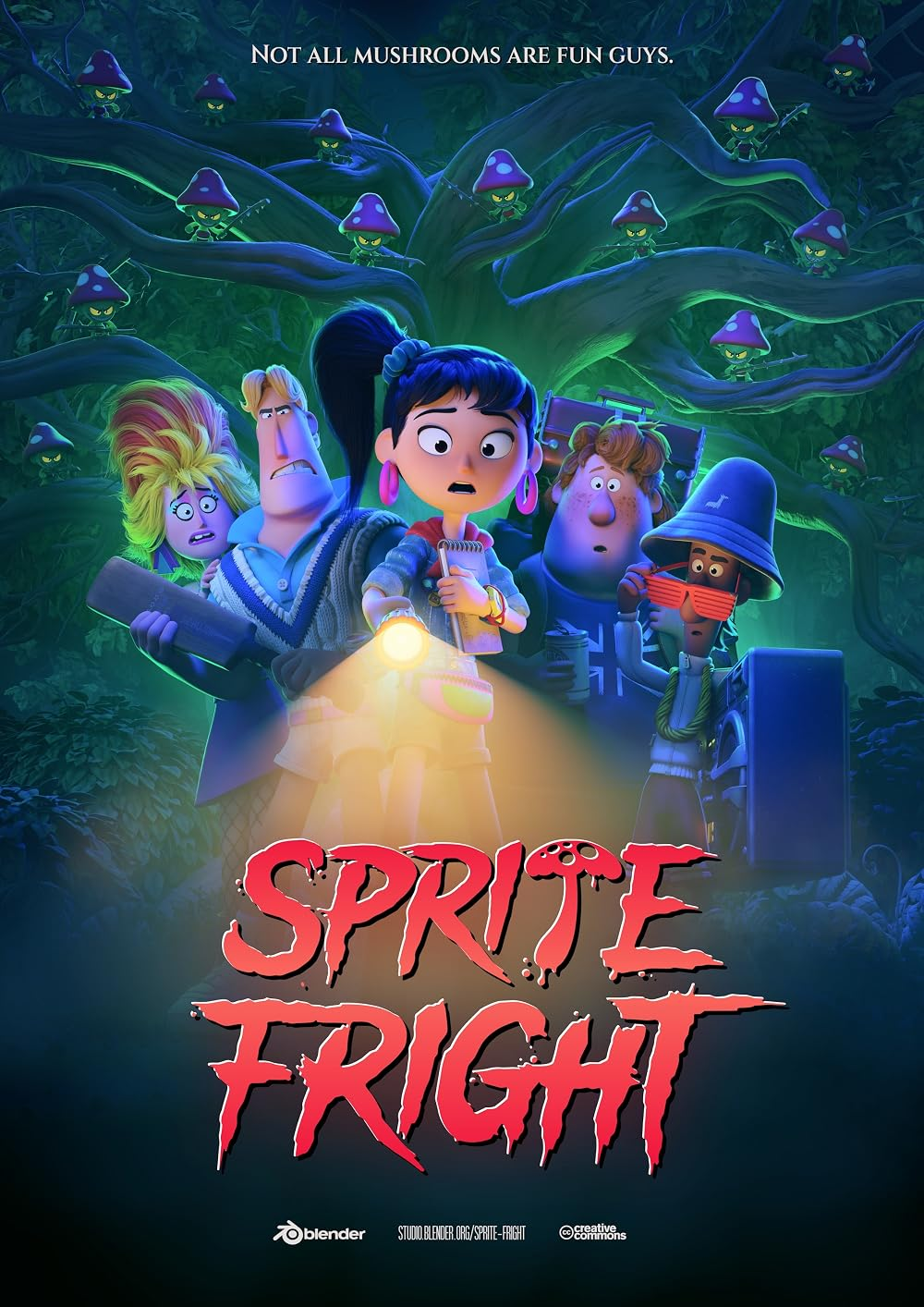 映画『Sprite Fright』ポスター、Blenderケーススタディ