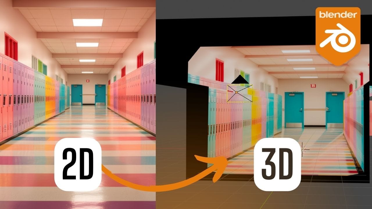 fSpyとBlenderを使って2D写真を3D化する方法