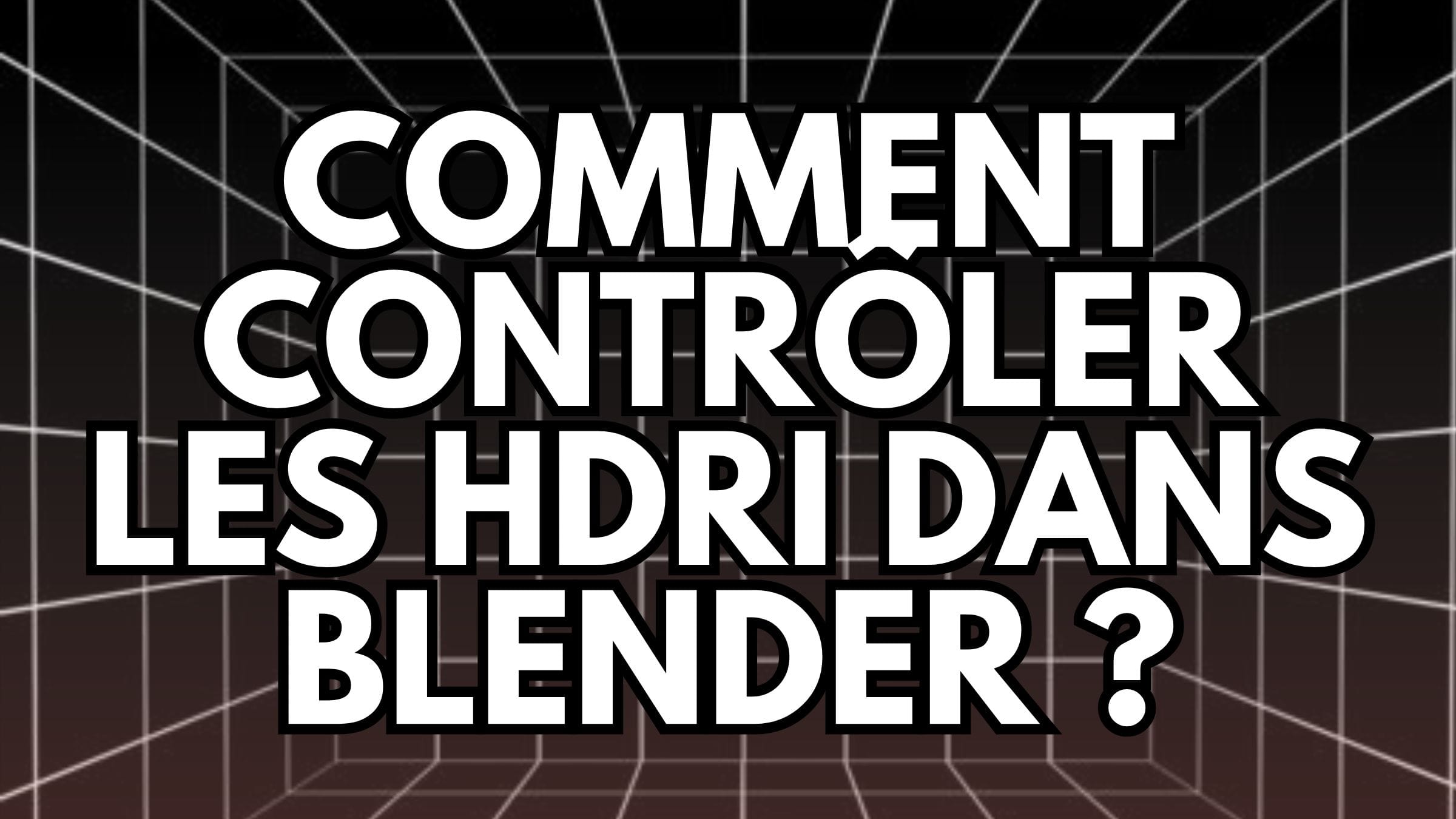 BlenderでHDRIをコントロールする方法