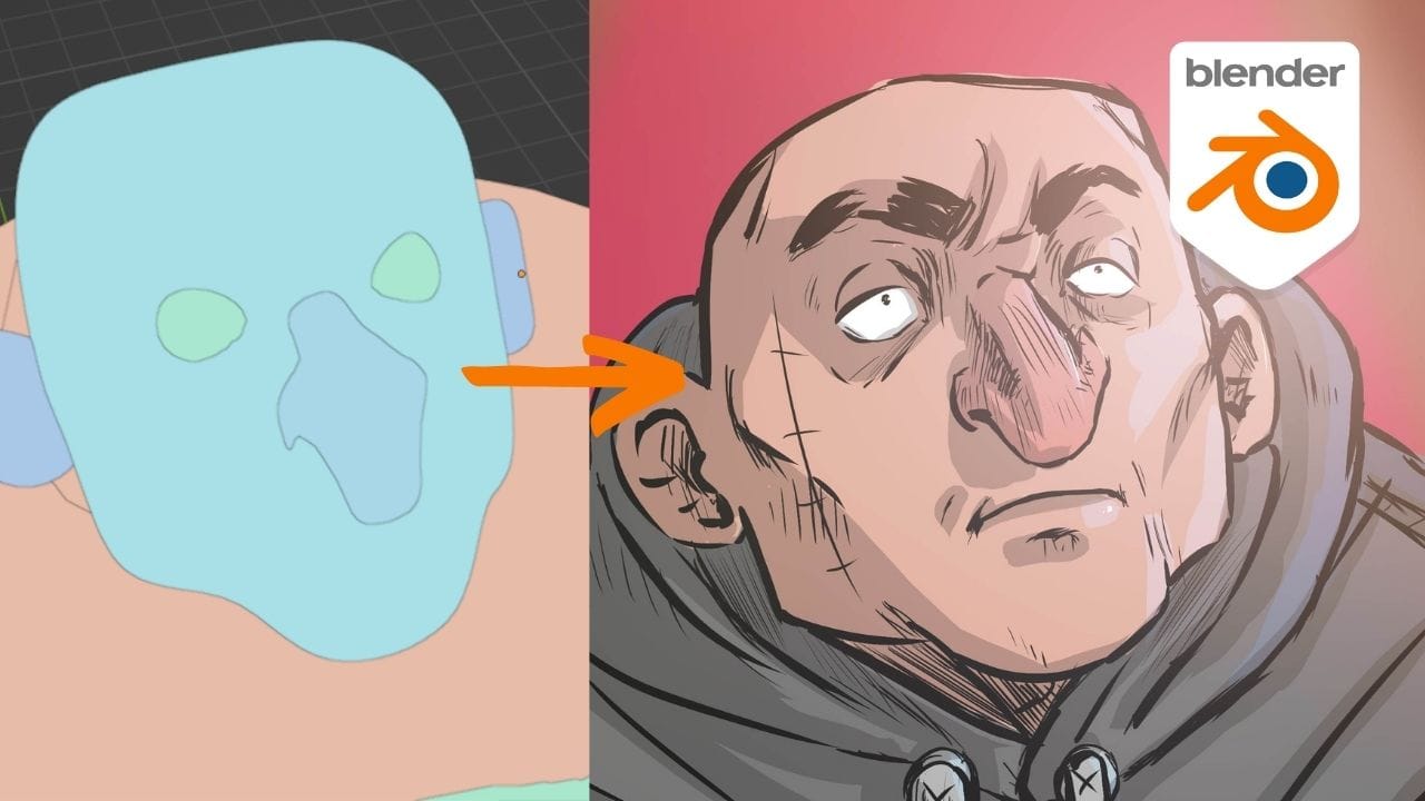 BlenderとSketchUpを使ったWebtoonの作り方。