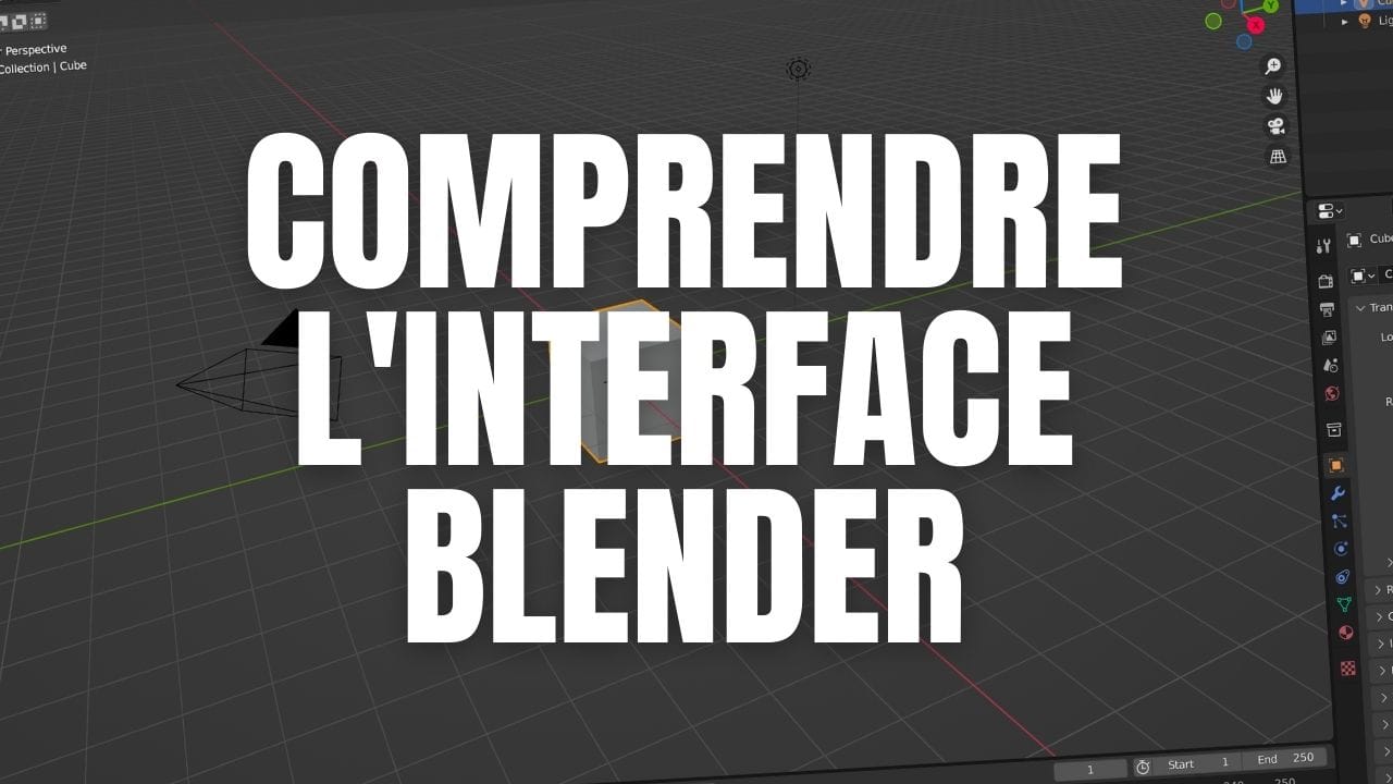Blenderのインターフェースの3つの主要エリアを理解する