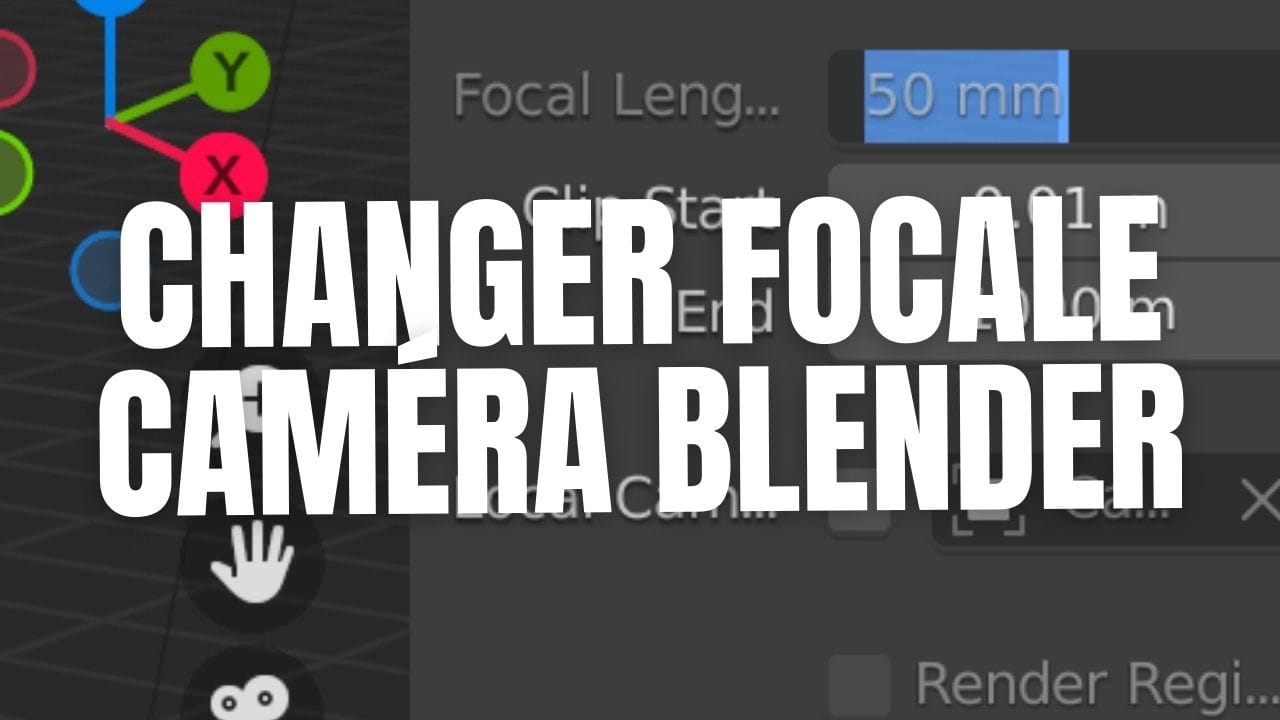 Blenderでカメラの焦点距離を変更する方法は？