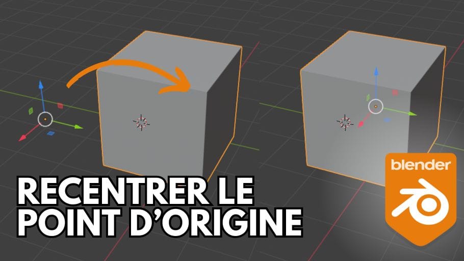 Blenderでオブジェクトの原点（オリジン）を中心に戻す方法は？