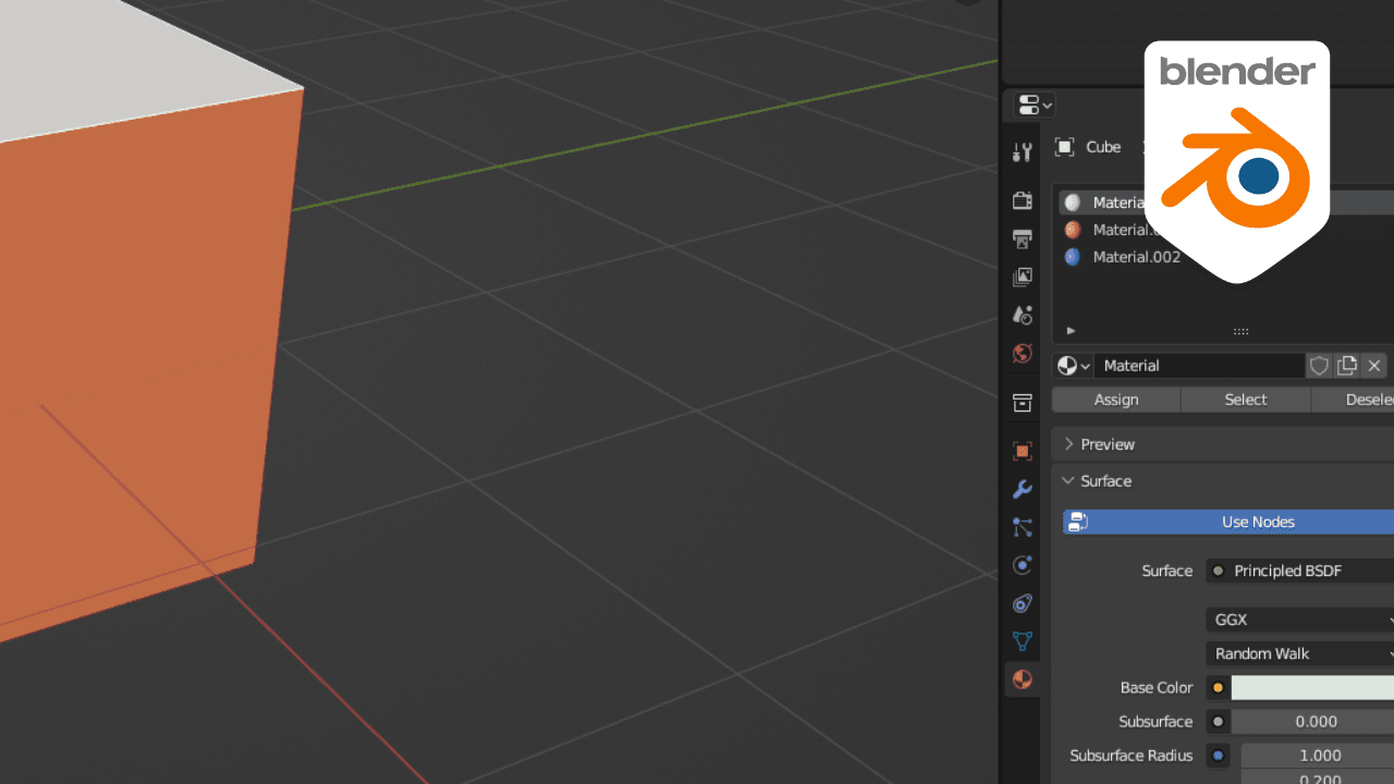 Blenderで1つのオブジェクトに2つの異なるマテリアルを割り当てる方法