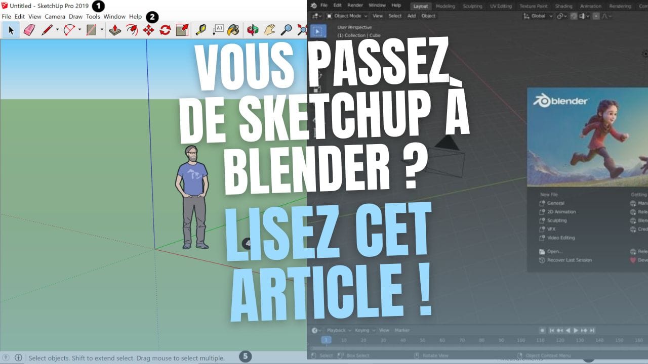 BlenderからSketchUpへの移行：知っておくべきこと