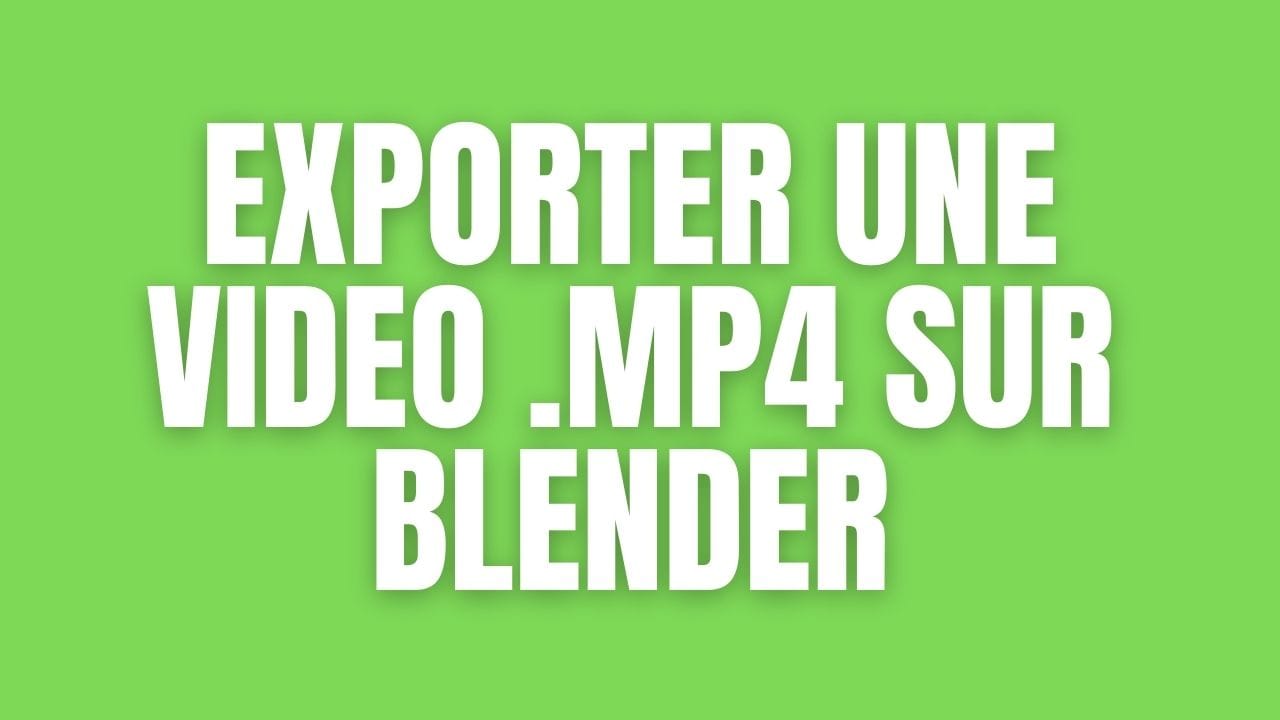 Blenderで.mp4動画を書き出す（エクスポートする）方法