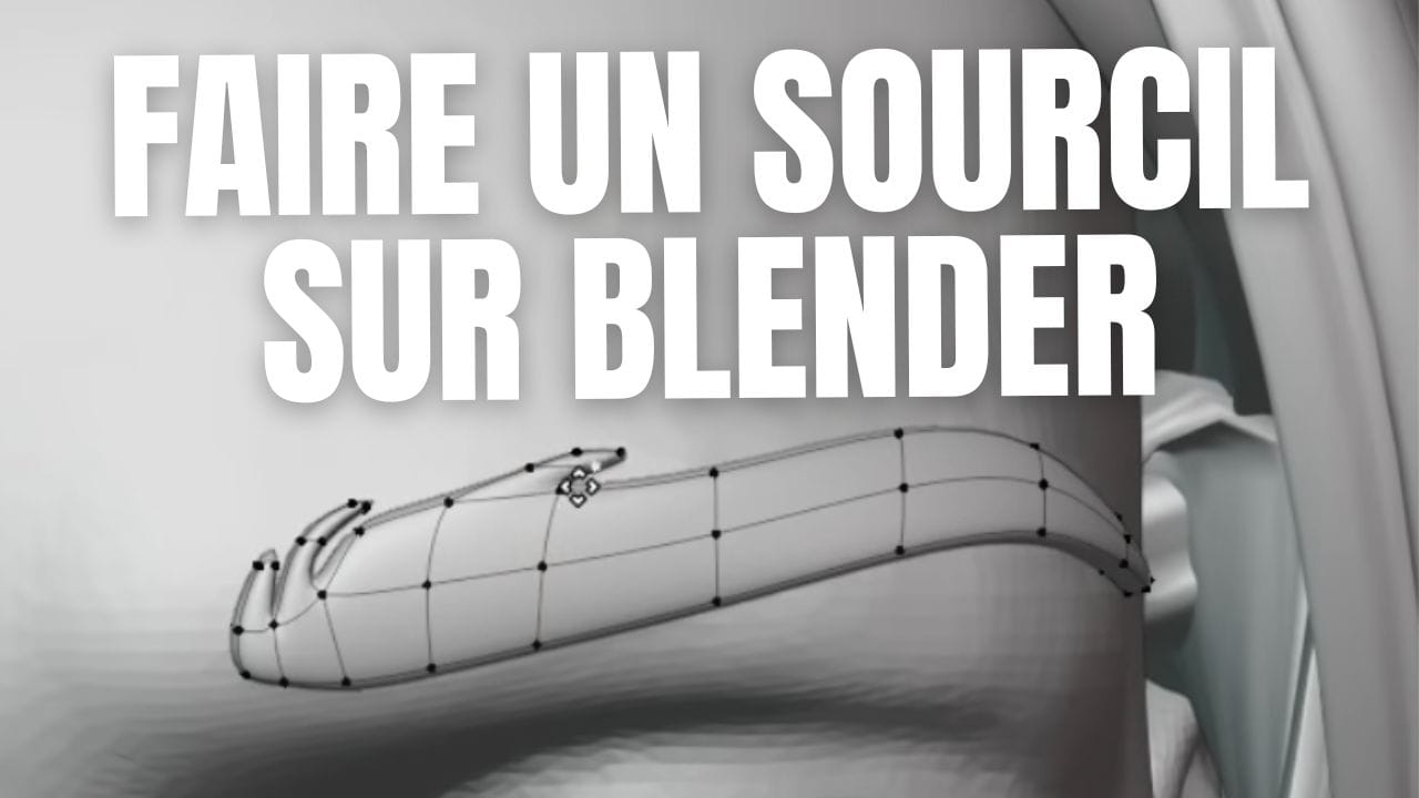 Blenderで眉毛を作る方法