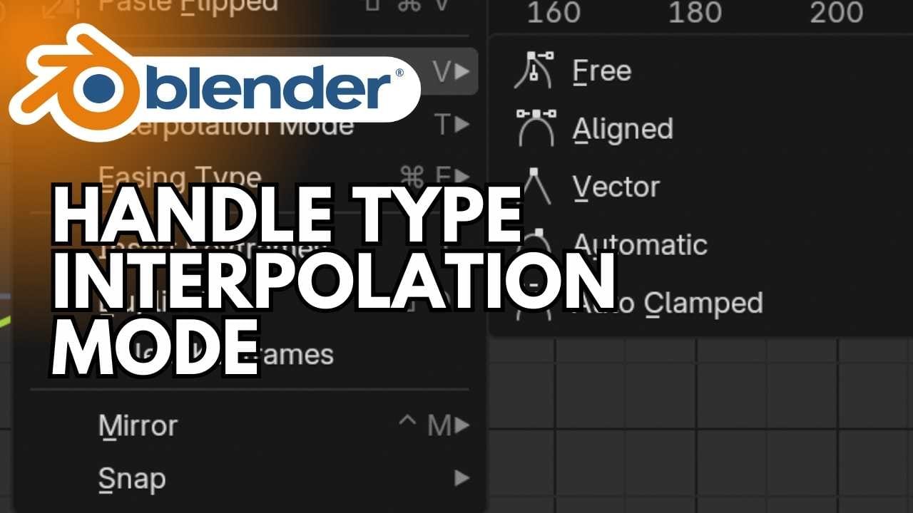 Blenderのアニメーションにおけるハンドルタイプと補間モードの違いとは？