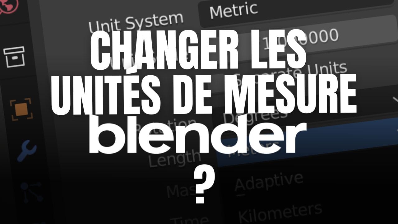 Blenderで単位を変更する方法