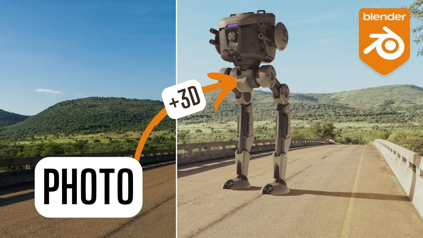 Blenderで写真に3Dオブジェクトを追加・合成する方法