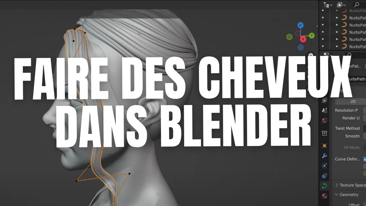 Blenderで簡単に髪の毛を作る方法