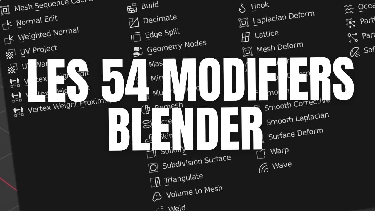 Blenderの全54種のモディファイアーを超わかりやすく解説