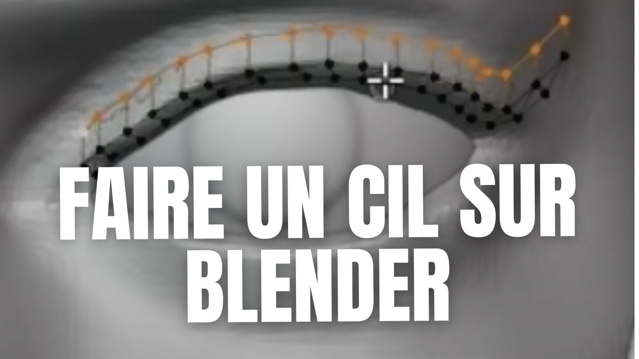 Blenderでまつ毛を作るには？