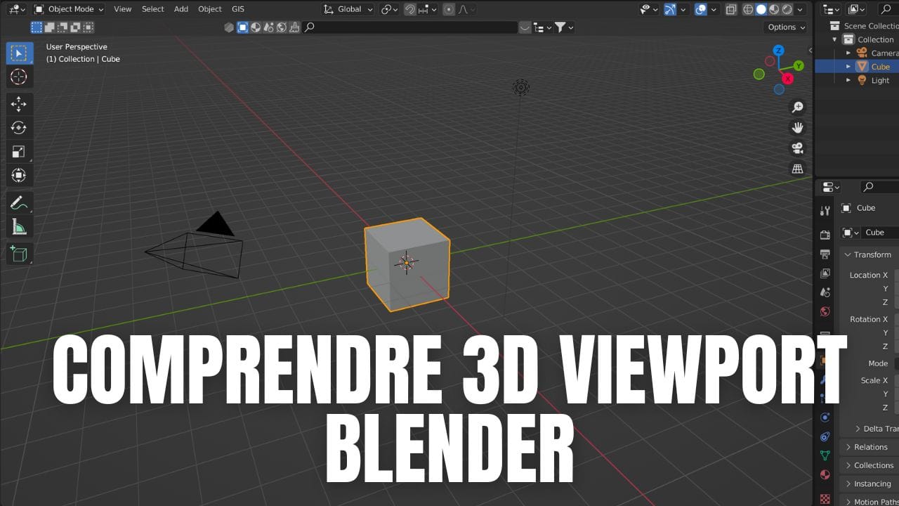 Blenderの3Dビューポートを理解する