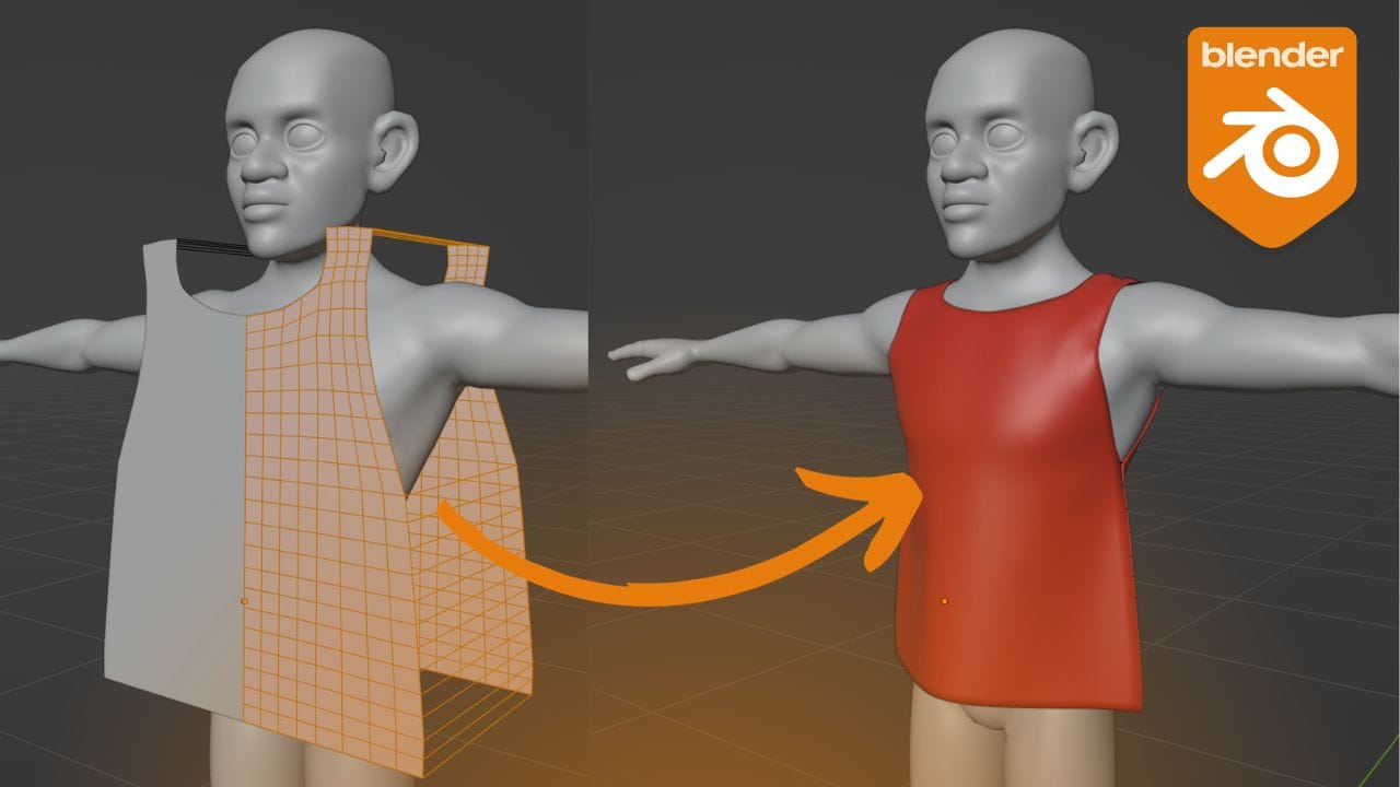 Blender 3Dで服を作成する方法